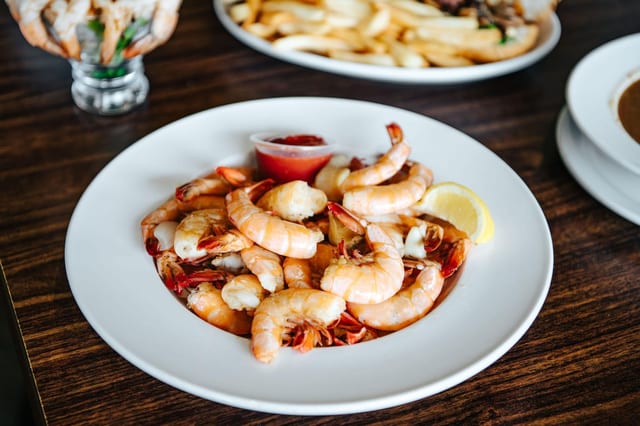 Boiled Shrimp Tails.