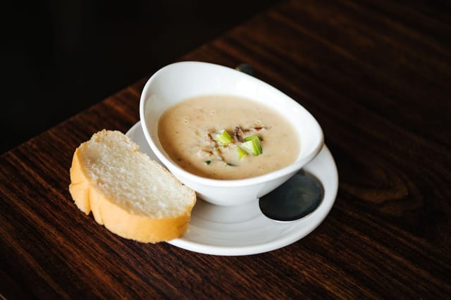 Corn & Crab Bisque.