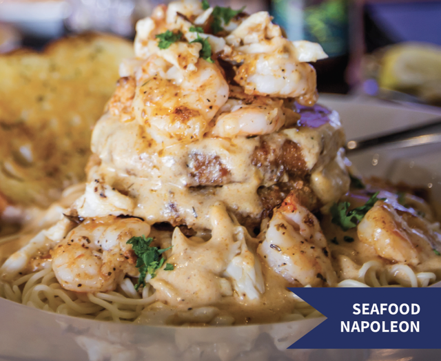 Seafood Napoleon.