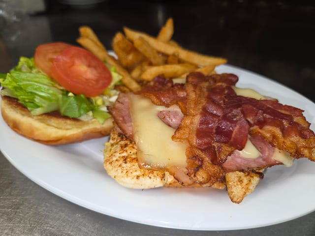 Grilled Chicken Club Sandwich.