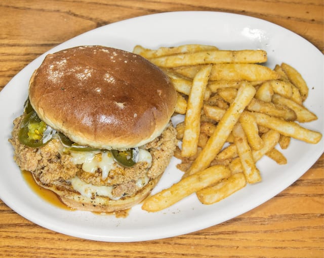 Hot Honey Fire Chicken Sandwich.