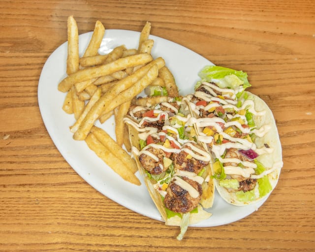 Lunch Shrimp Tacos.