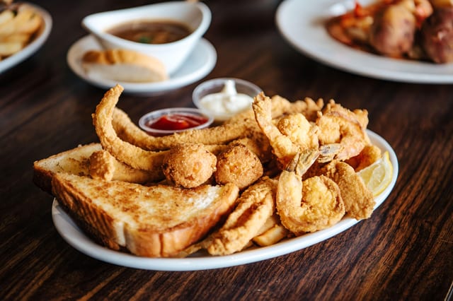 Half & Half (Shrimp & Fish).