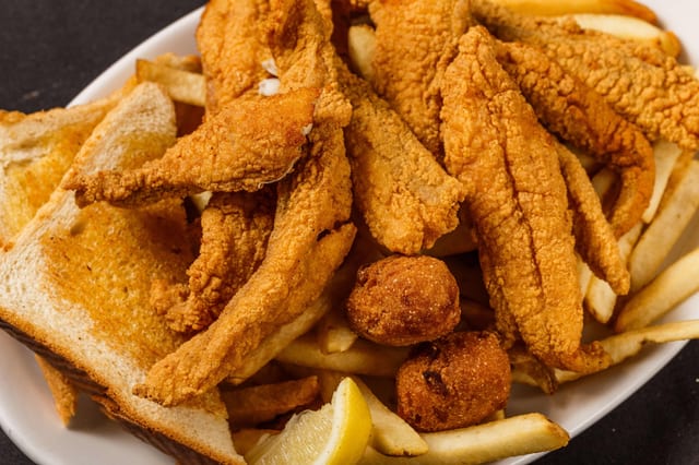 Crispy Fish Plate.